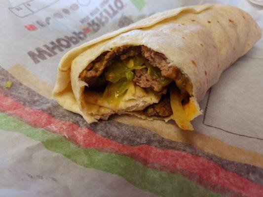 Whopperito innards