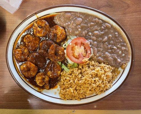 Super spicy and delicious camarones a la diabla