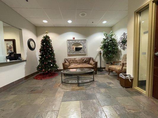 Waiting area during the holidays