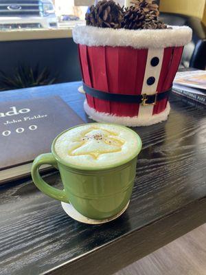 Weekly special, white peppermint mocha