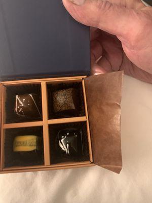 The chocolates we bought - they were so amazing.