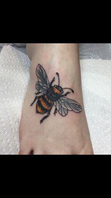 Foot bee by Dano Collins