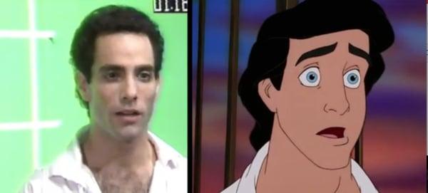 Joshua filming the Live Action Reference Footage as Prince Eric in Disney's The Little Mermaid