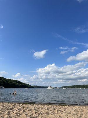 View of the St. Croix River from the beach