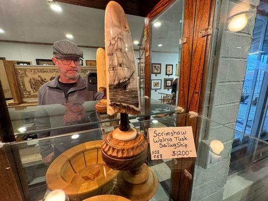 An exceptional example of Scrimshaw to view or purchase