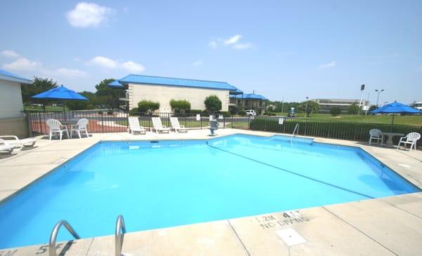 Large outdoor seasonal pool.