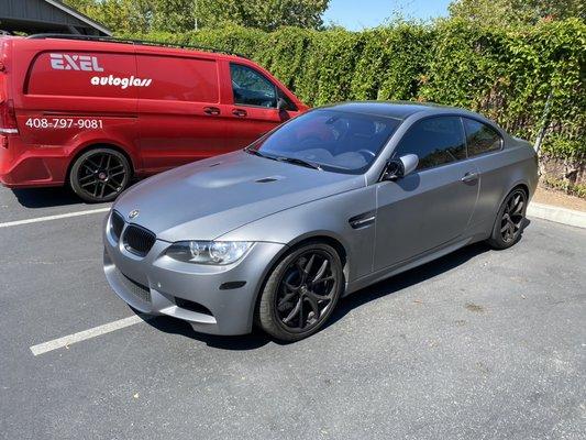 2011 BMW M3 - Solar coated windshield- Sekurit