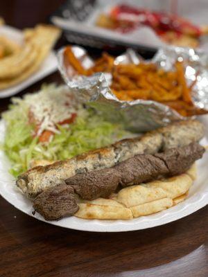 Mixed Platter with spicy fries