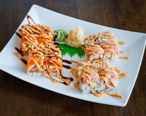 Maki Sushi Combo (Blazing Roll and Volcano Roll)