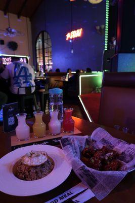 Fried rice & chicken wings