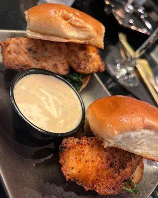 Blackened Salmon Sliders