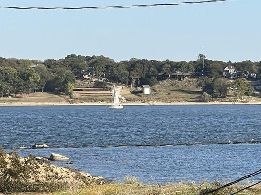 Sailboat in Lake Texoma