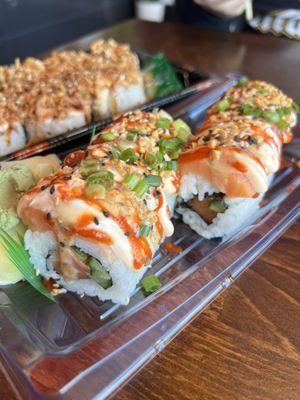 Salmon Volcano Roll