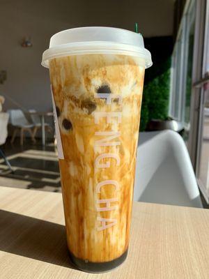 Crème Brûlée Dirty Boba