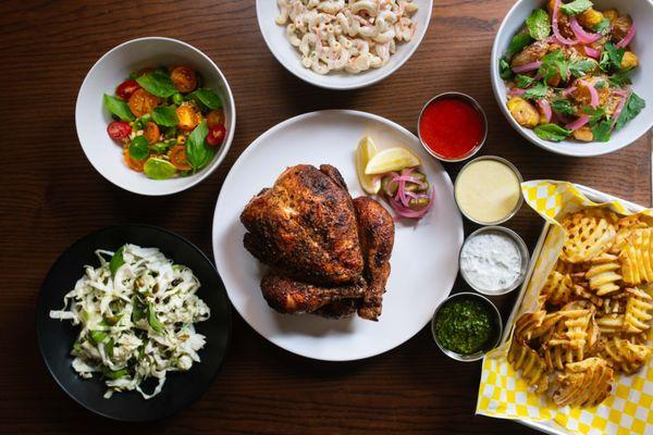 Rotisserie Chicken and scratch made sides