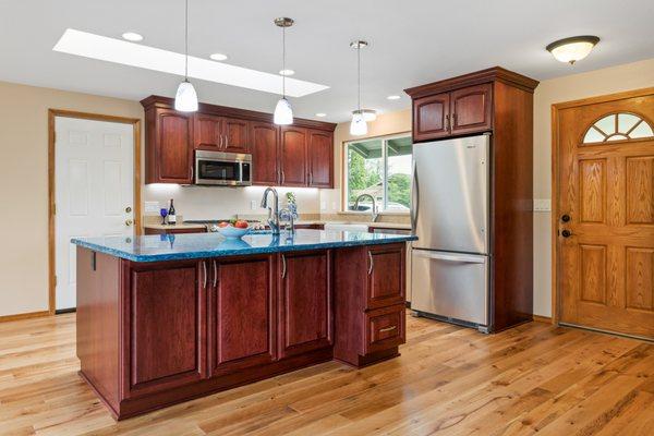 Open Kitchen Remodel Custom Island