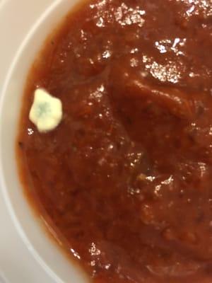 Mold in the marinara sauce!