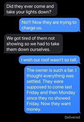 Conversation with neighbor who had similar experience