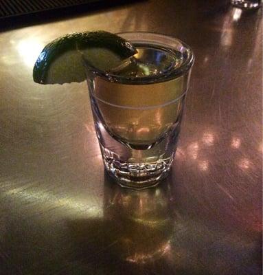 Delicious apple habanero shot. Not for the weak stomached