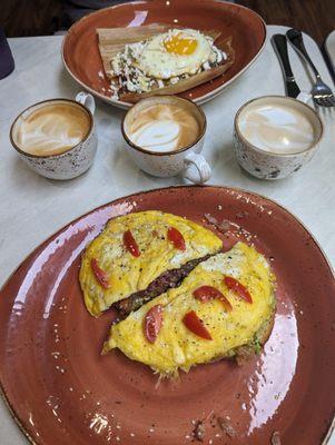 Avocado toast & breakfast tamales