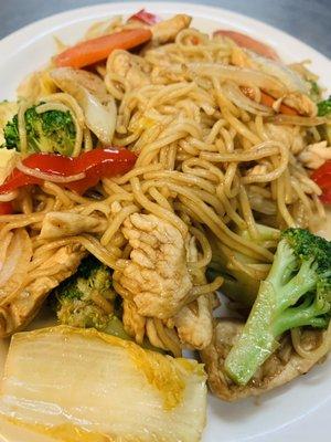 Chicken yakisoba $13.95