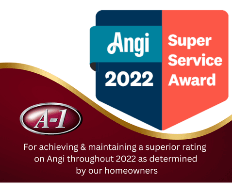 A-1 Heating and Air Boise, Angi Super Service winner for the BEST customer service