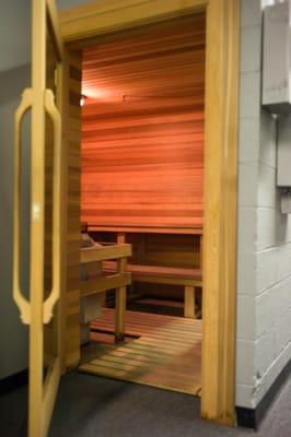 Nice relaxing sauna available for members.