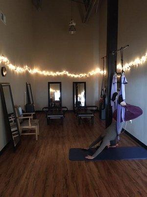 We have a second gym that is equipped with suspension straps, a yoga sling, and 2 Balanced Body reformers.