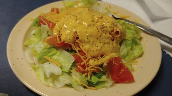 House salad Thousand Island Dressing