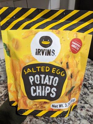 Irvins Salted Egg Potato Chips. $9.99.