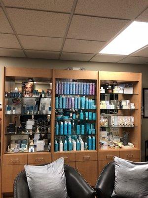 Lots of product available for purchase! Professional hair products for treated hair!