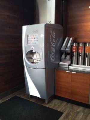 Silver Coca Cola freestyle machine!