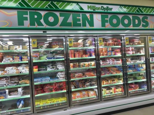 Nice selection of frozen foods