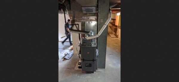 New furnace installation