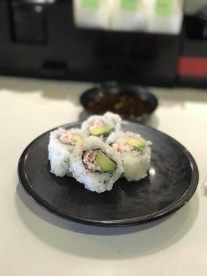 California roll (Black plates $1.25)