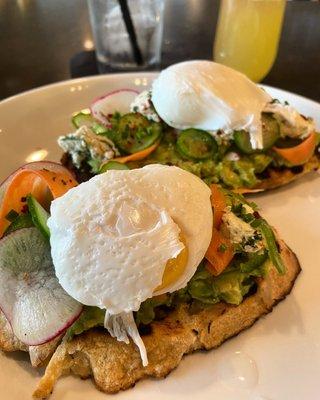 Avocado toast with egg (egg costs extra)