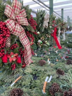 Beautiful fresh wreaths