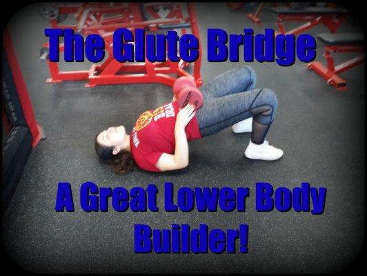 One of my athletes working the lower body glute bridge!