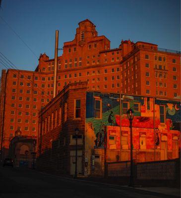 Baker Hotel across the street