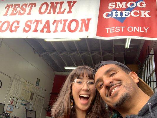 This is the best smog check station. I met the woman of my dreams here too in the office. Now we are eloping you Kentucky.