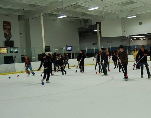 Youth at Broomball