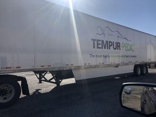 Getting a truckload of Tempur-Pedic's! We sell every Tempur-Pedic! Check us out for the ultimate comfort!