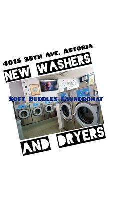 New washers and dryers