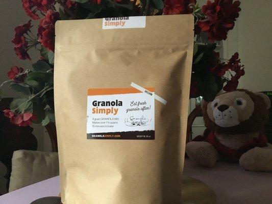 Granola Simply 1 lb. 4-grain granola mix original and vegan flavorings