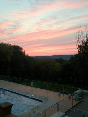 Sunset off of the new deck