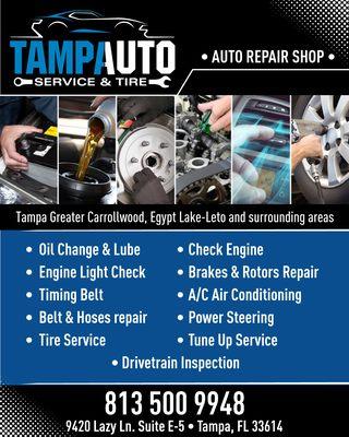 Tampa Auto Service and Tires