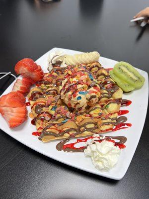 This is the Fruity Bubble Dose my best friend's fav bubble waffle.