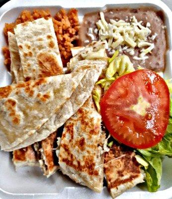 Quesadilla plate