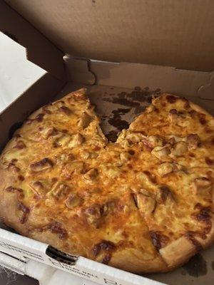 Chicken curry pizza