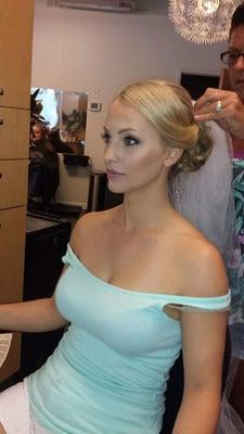 Brides brides! On site makeup and hair is the best way to go!